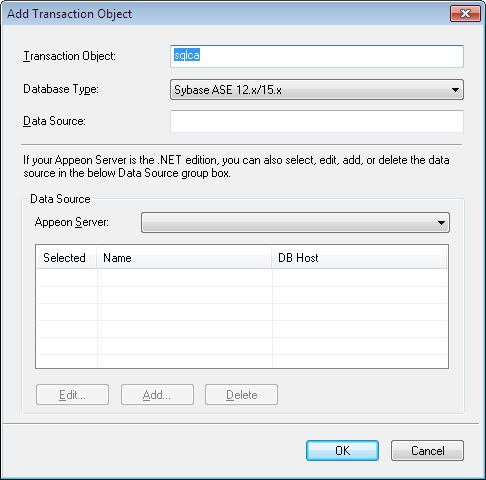 Add a transaction object