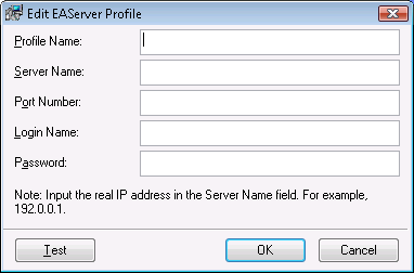 Edit EAServer Profile