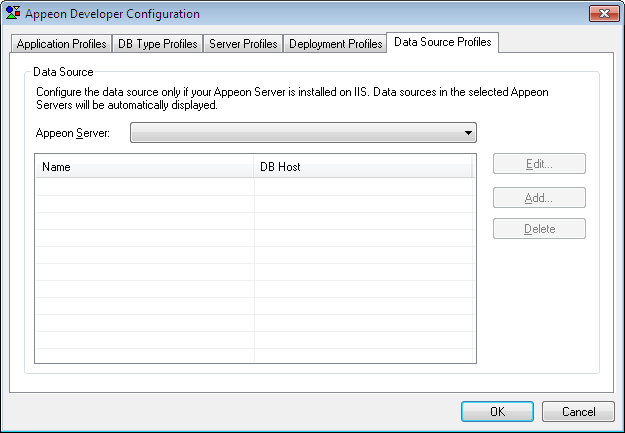 Data source profile