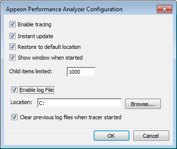 Enable log file option