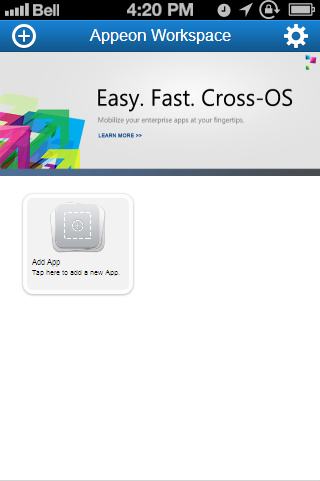 Appeon Workspace on iPhone