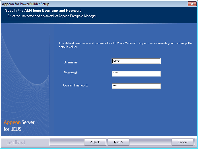 Configure AEM login credentials