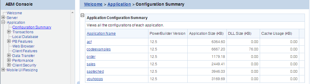 Application Summary