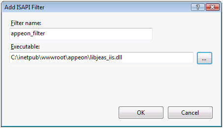 Add ISAPI filter