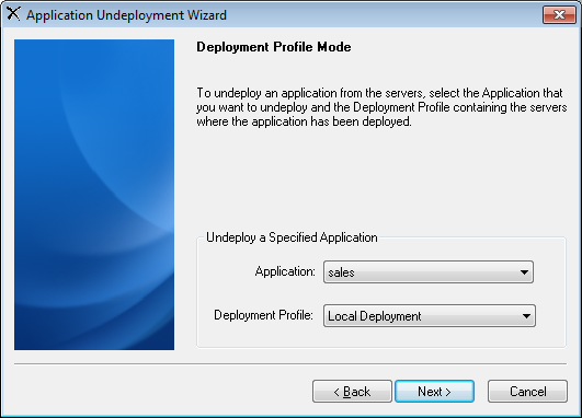 Deployment Profile Mode window