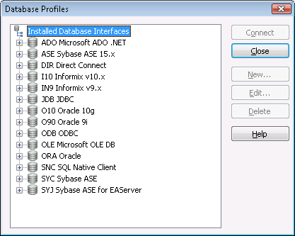 Database Profiles