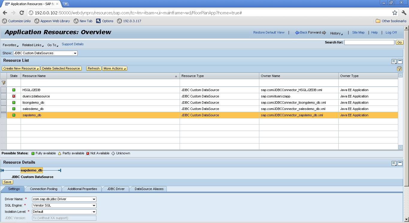 Database Connection State