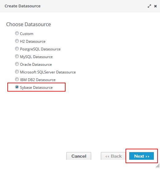 Select the data source type