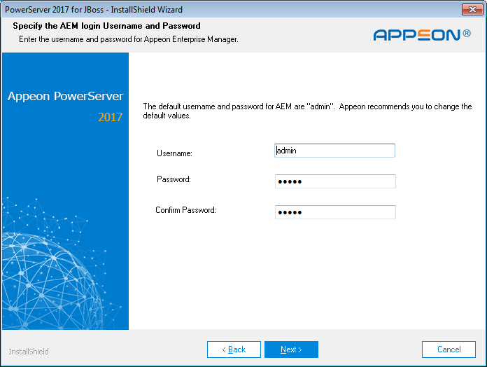 AEM login Username and Password