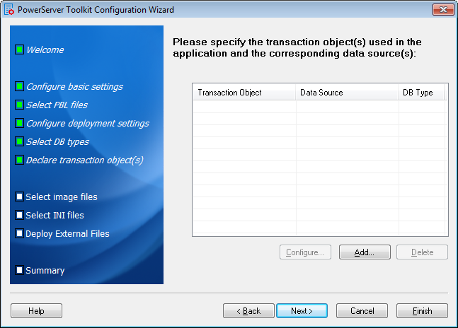 Transaction object mappings