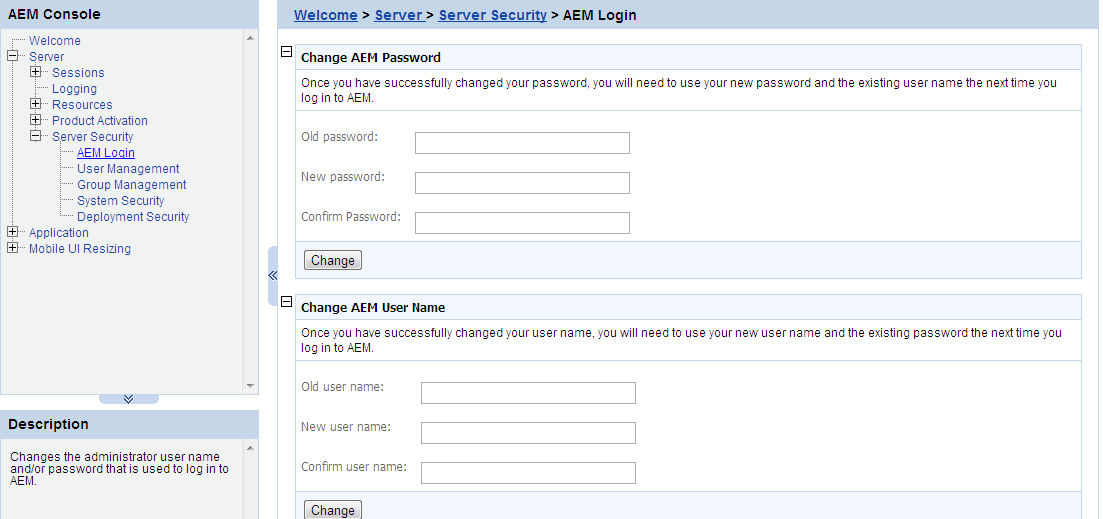 AEM Login