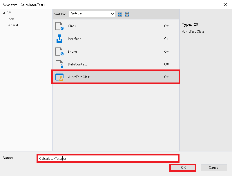 Add CalculatorTests.cs