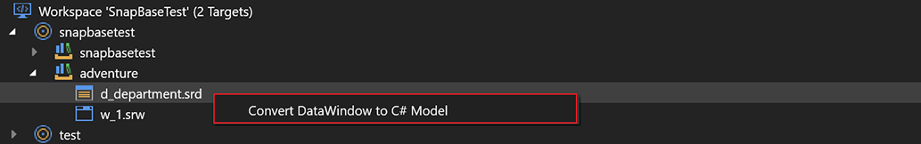 Generate C# Model