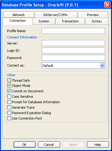 Using database profiles - - Connecting to Your Database