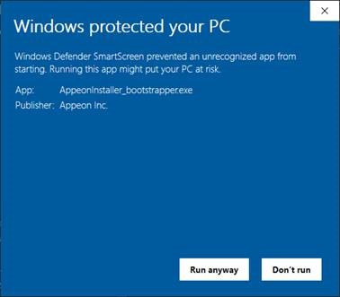 Windows Defender SmartScreen