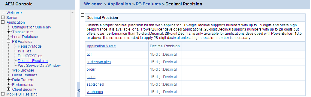 Decimal Precision