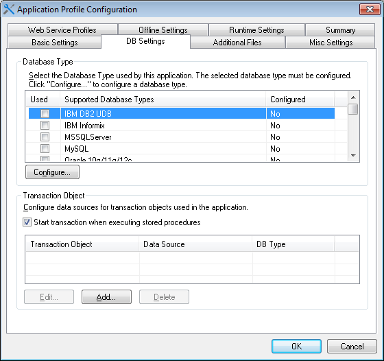 Database types