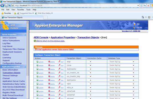 Transaction objects in AEM