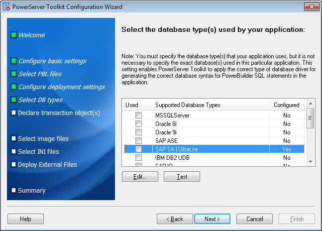 Database types