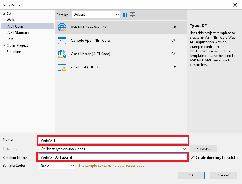 New DataStore Web API
