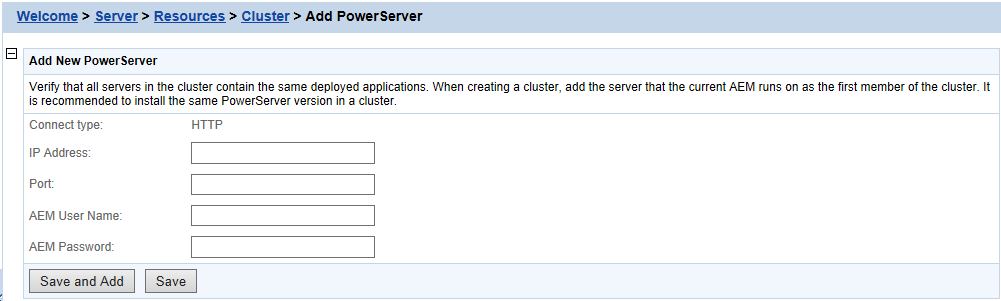 Add PowerServer