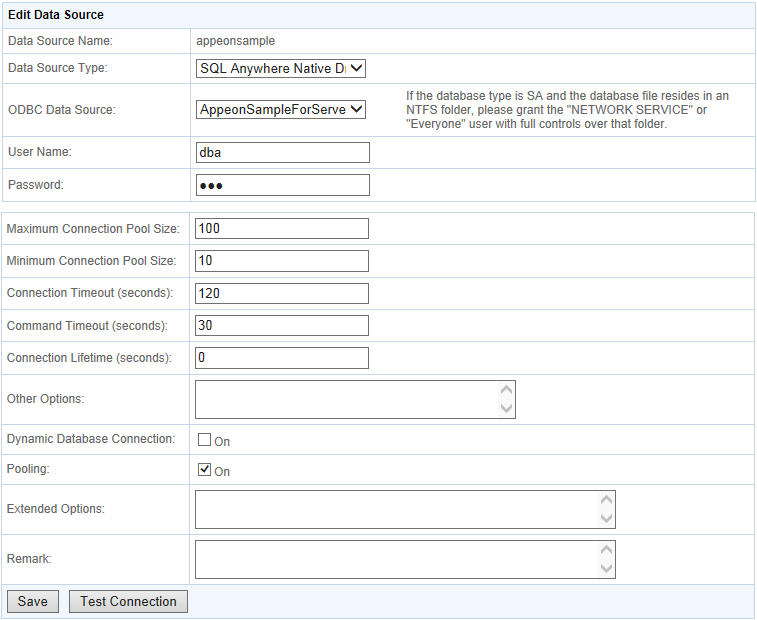 Edit data source