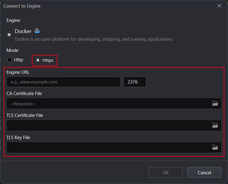 Connect to Engine with HTTPS