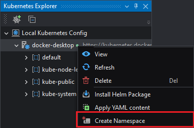 Create Namespace