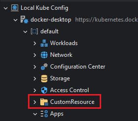 Custom Resources in the Kubernetes Explorer