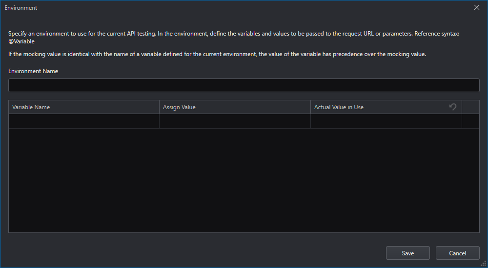 Environment configuration