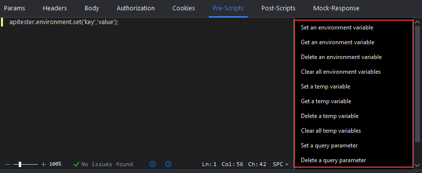 Pre-scripts and post-scripts